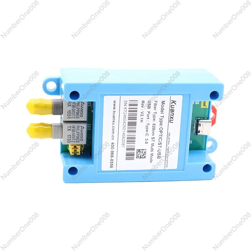Fiber Optic Converter Debugging Inverter 820nm Glass Fiber ST Multimode to USB Serial RS232 Rail Screw
Fiber Optic Converter Debugging Inverter 820nm Glass Fiber ST Multimode to USB Serial RS232 Rail Screw