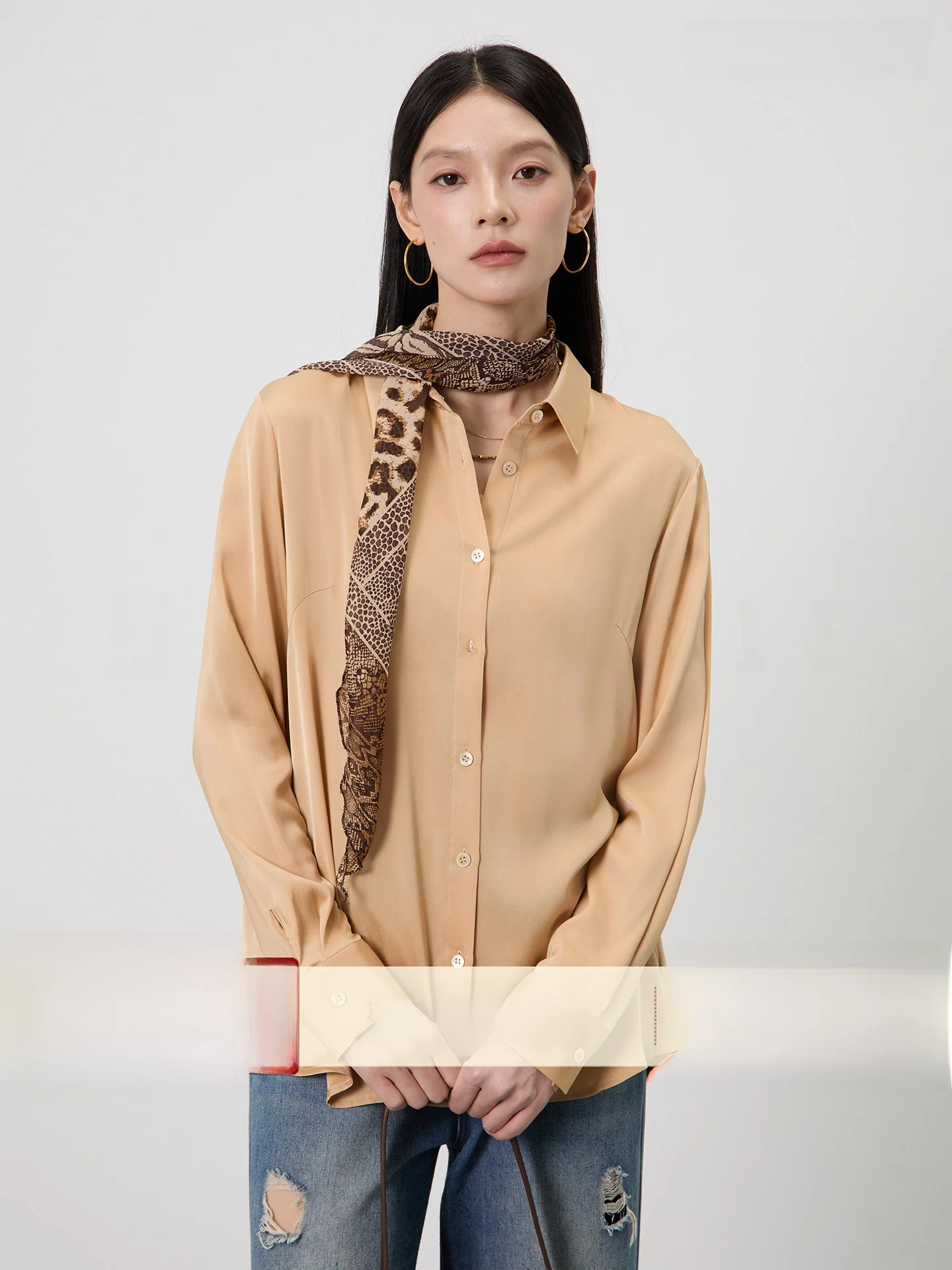 Pure Color Silk Shirt Women's Commute Basic Style Qingshan Family Silk Skin-friendly Top Long Sleeve Business Shirt
Pure Color Silk Shirt Women's Commute Basic Style Qingshan Family Silk Skin-friendly Top Long Sleeve Business Shirt