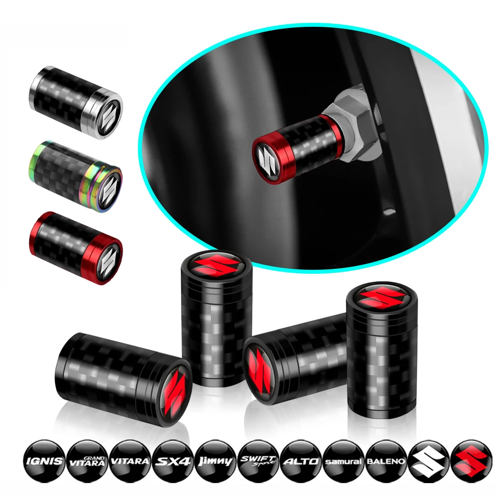 4PCS Carbon Fiber Metal Car Jimny Badge Wheel Tires Valve Caps For Suzuki Vitara Swift Ignis Kizashi Ertiga Car Wheel hubcap
4PCS Carbon Fiber Metal Car Jimny Badge Wheel Tires Valve Caps For Suzuki Vitara Swift Ignis Kizashi Ertiga Car Wheel hubcap