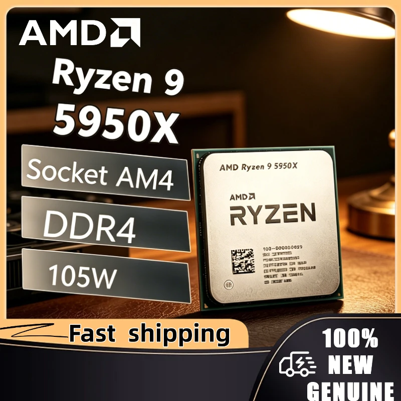 AMD Ryzen 9 5950X AMD R9 5950X 100% Brand New and Original Socket AM4 Socket AM4 16-Core 3.4 GHz 105W but without cooler
AMD Ryzen 9 5950X AMD R9 5950X 100% Brand New and Original Socket AM4 Socket AM4 16-Core 3.4 GHz 105W but without cooler