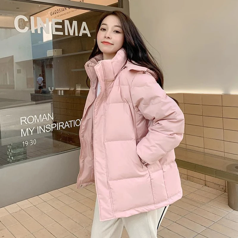 2024 New Korean Down Cotton Jacket Women Stand Collar Thick Warm Loose Puffer Hooded Parkas Woman Winter Snow Wear Padded Coat
2024 New Korean Down Cotton Jacket Women Stand Collar Thick Warm Loose Puffer Hooded Parkas Woman Winter Snow Wear Padded Coat