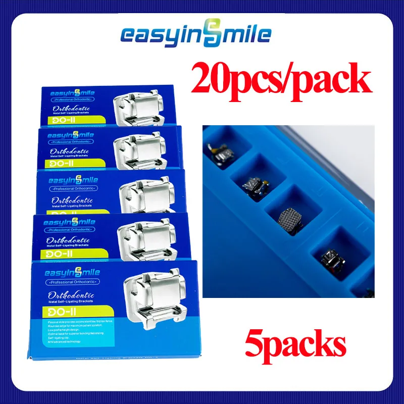 100pcs/5pack Easyinsmile Dental Material for Metal Orhto mini Bracket Roth/MBT 022 3/345 Mini Braces Self Ligating
100pcs/5pack Easyinsmile Dental Material for Metal Orhto mini Bracket Roth/MBT 022 3/345 Mini Braces Self Ligating