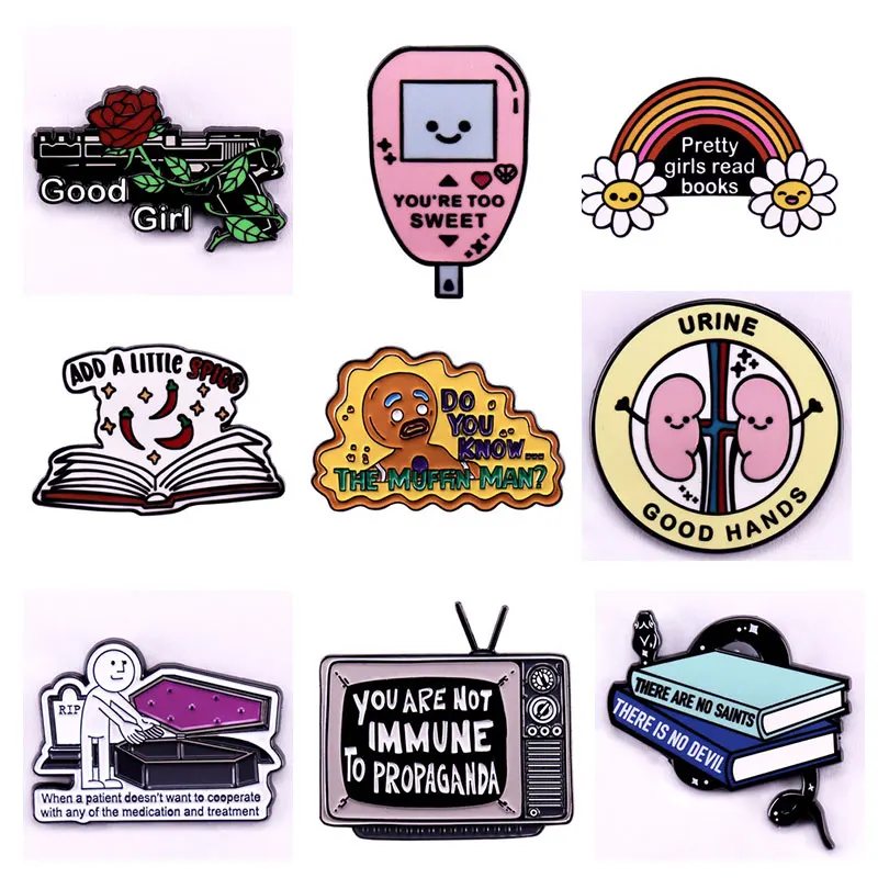Humorous Pattern Quotations Metal Enamel Pin Brooch Originality Lapel Badge Denim Jacket Backpack Pins Decoration Fans Gifts
Humorous Pattern Quotations Metal Enamel Pin Brooch Originality Lapel Badge Denim Jacket Backpack Pins Decoration Fans Gifts