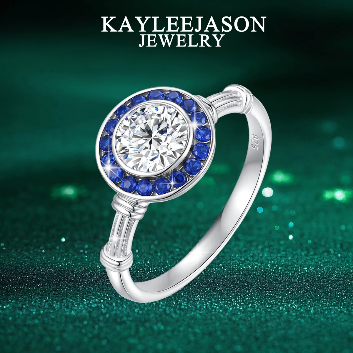 Halo Ring for Women Created Blue Corundum Round Cut Moissanite 925 Sterling Silver Ring Wedding Band Engagement Jewelry
Halo Ring for Women Created Blue Corundum Round Cut Moissanite 925 Sterling Silver Ring Wedding Band Engagement Jewelry