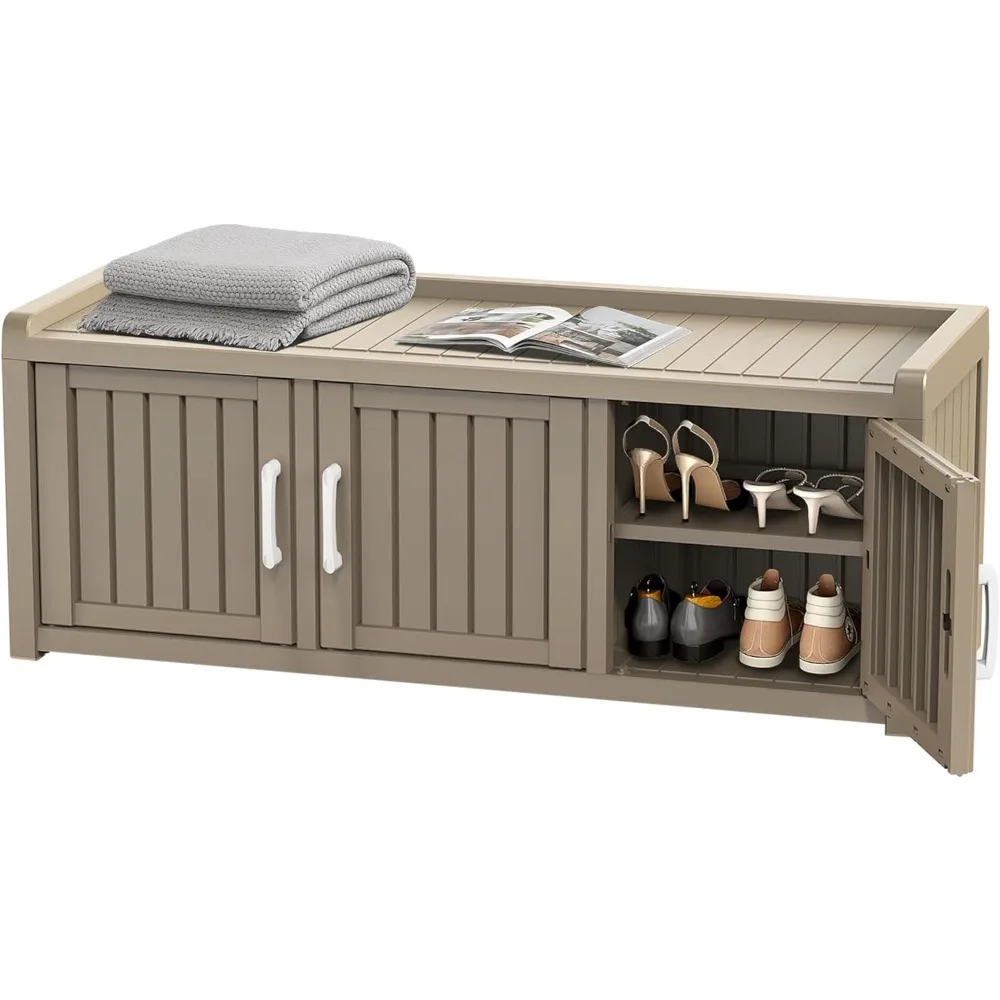 Shoe Cabinet Waterproof UV-Resistant,Storage Bench Indoor Outdoor with Adjustable Shelves,for Entryway Bedroom,Hallway,Living R
Shoe Cabinet Waterproof UV-Resistant,Storage Bench Indoor Outdoor with Adjustable Shelves,for Entryway Bedroom,Hallway,Living R