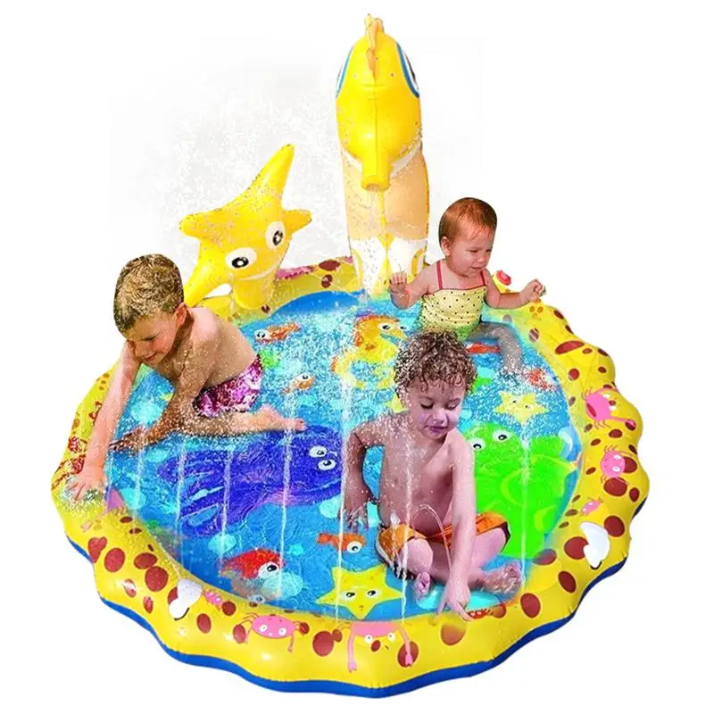Splash Play Mat Inflatable Round Water Splash Play Pad Children Outdoor Funny Toys Pools Playing Sprinkler Mat Pet Sprinkler Pad
Splash Play Mat Inflatable Round Water Splash Play Pad Children Outdoor Funny Toys Pools Playing Sprinkler Mat Pet Sprinkler Pad