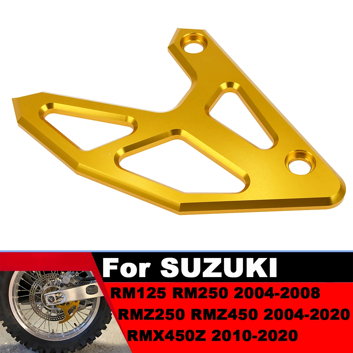 Rear Brake Disc And Brake Caliper Guard Protector For Suzuki RM125 250 2004-2008 RMZ 250 450 2004-2020 RMX 450Z 2010-2020 Model
Rear Brake Disc And Brake Caliper Guard Protector For Suzuki RM125 250 2004-2008 RMZ 250 450 2004-2020 RMX 450Z 2010-2020 Model