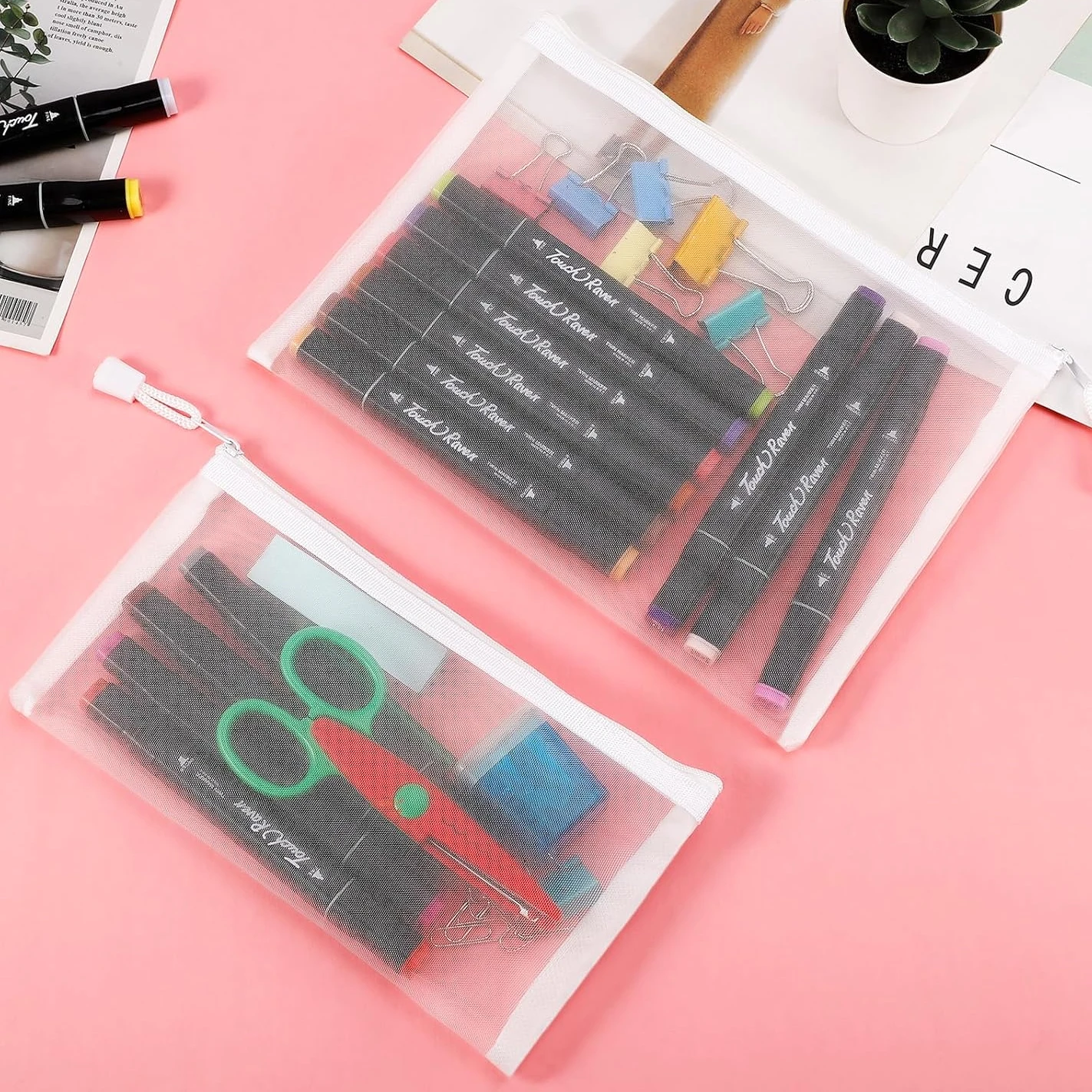 Waterproof Mesh Clear Zipper Storage Pouch Portable Organizer Bag For Cosmetics Stationery Toys School Office Document Storage
Waterproof Mesh Clear Zipper Storage Pouch Portable Organizer Bag For Cosmetics Stationery Toys School Office Document Storage
