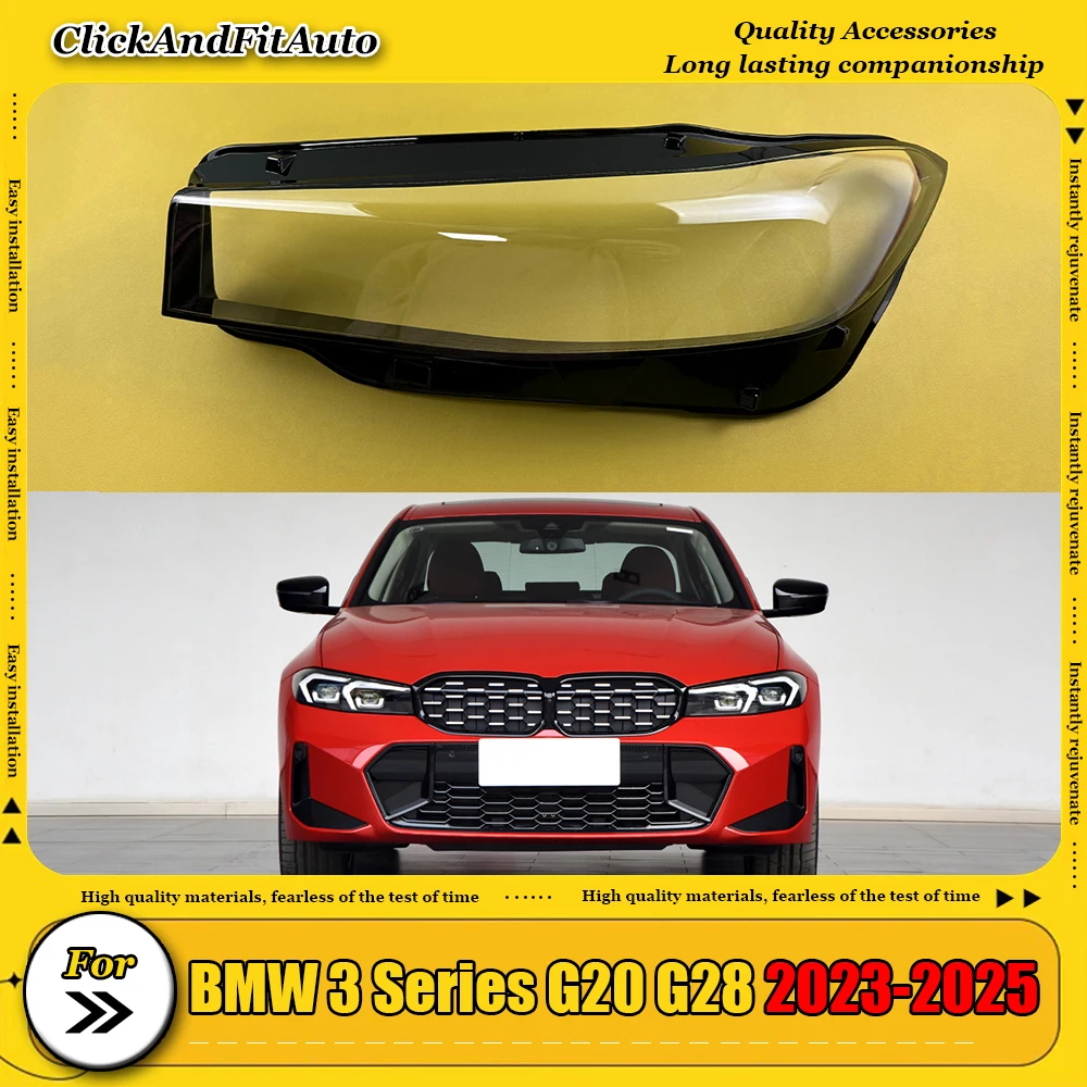 For BMW 3 Series G20 G28 2023-2025 Front Headlamps Cover Transparent Headlight Shell Lens Plexiglass Replace Original Lampshade
For BMW 3 Series G20 G28 2023-2025 Front Headlamps Cover Transparent Headlight Shell Lens Plexiglass Replace Original Lampshade