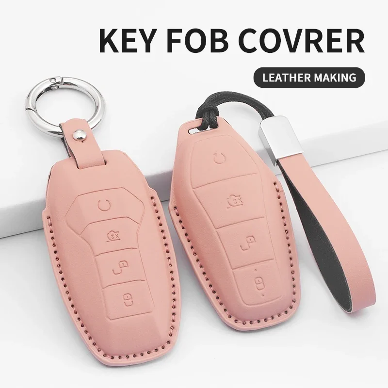 PU Leather Car Key Cover For BYD Atto 3 Han EV Dolphin Car Remote Key Case Cover Protector Shell Keychain Accessories
PU Leather Car Key Cover For BYD Atto 3 Han EV Dolphin Car Remote Key Case Cover Protector Shell Keychain Accessories