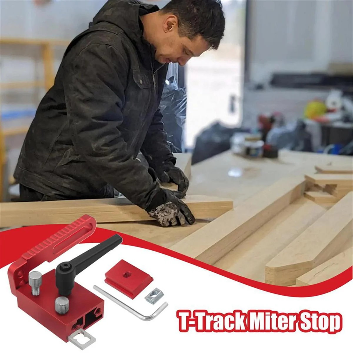 Miter Stop Block Miter T Track Stop for Woodworking Type 75 Aluminium Alloy Manual Adjustable Miter Stop Block Woodworking Limit
Miter Stop Block Miter T Track Stop for Woodworking Type 75 Aluminium Alloy Manual Adjustable Miter Stop Block Woodworking Limit