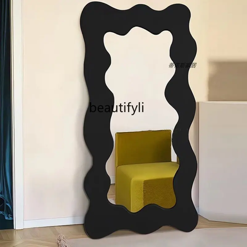 Nordic Floor Mirror Ins Style Light Luxury Creative Full-Length Mirror Irregular Mirror Wave Mirror Wall Hanging home decor
Nordic Floor Mirror Ins Style Light Luxury Creative Full-Length Mirror Irregular Mirror Wave Mirror Wall Hanging home decor