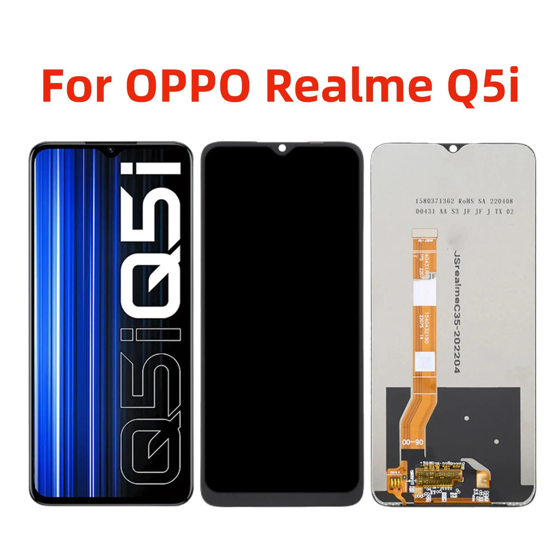 6.58'' Original For OPPO Realme Q5i RMX3574 LCD Display Touch Screen Digitizer Assembly Parts
6.58'' Original For OPPO Realme Q5i RMX3574 LCD Display Touch Screen Digitizer Assembly Parts