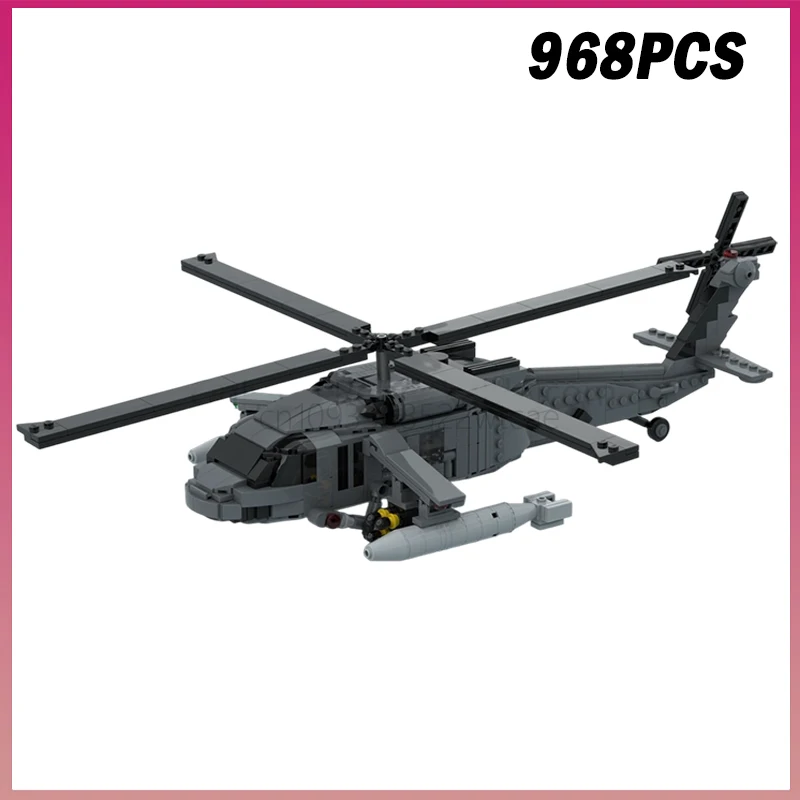 968PCS MOC-240007 UH-60 Blackhawk (V2) Military Fighter Model Building Blocks Bricks Creative Assembly Toy Adult Kids Xmas Gift
968PCS MOC-240007 UH-60 Blackhawk (V2) Military Fighter Model Building Blocks Bricks Creative Assembly Toy Adult Kids Xmas Gift
