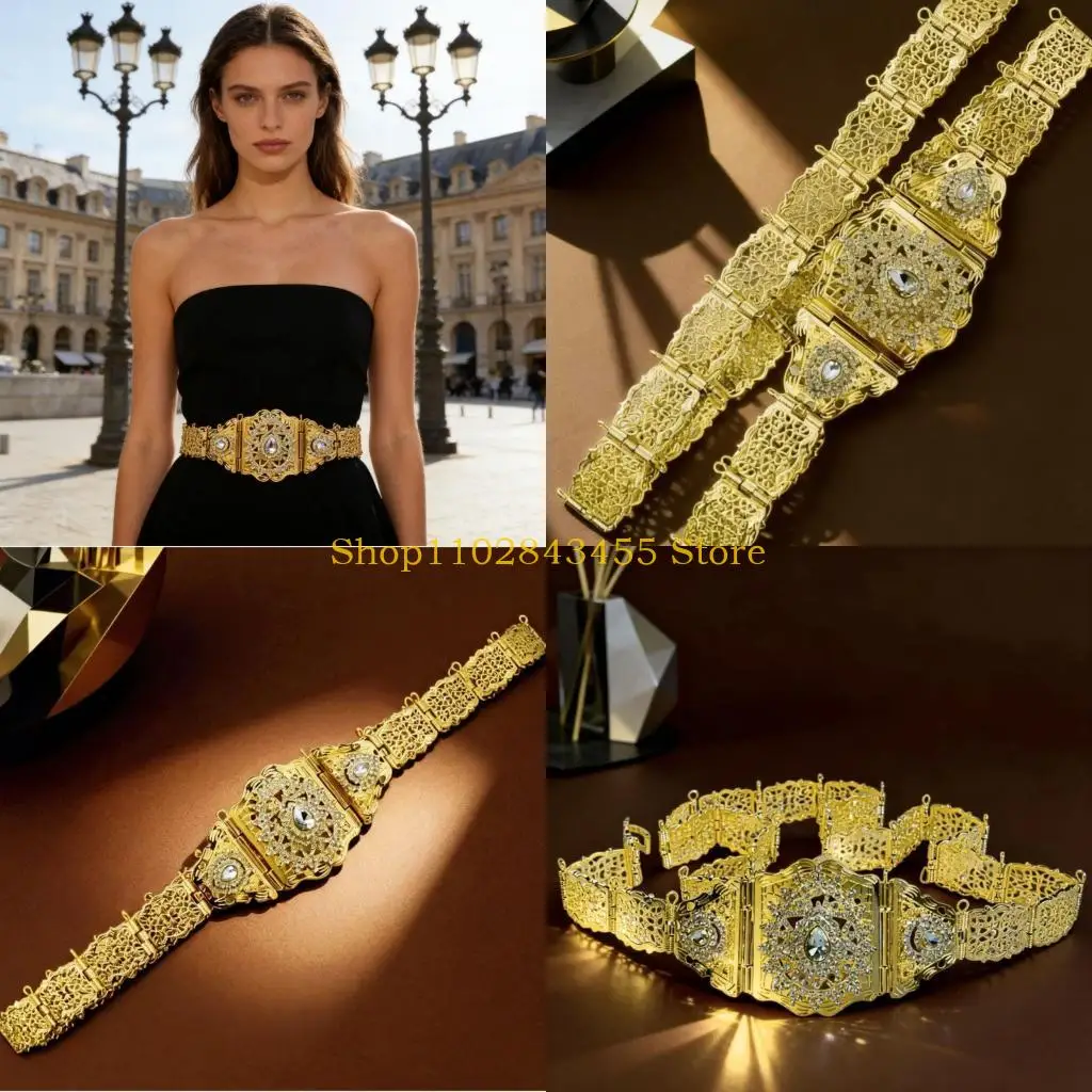 49MC Unique Metal Belt With Moroccan Patterns Fashion Waist Belt Traditional Accessory For Casual And Prom Outfits
49MC Unique Metal Belt With Moroccan Patterns Fashion Waist Belt Traditional Accessory For Casual And Prom Outfits