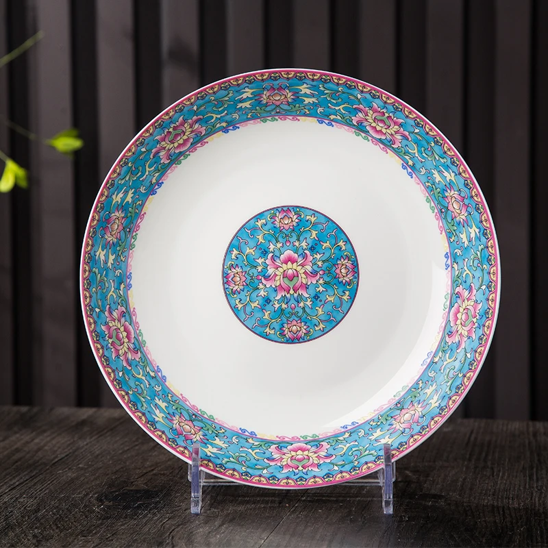 Enamel Colored Bone China Dish Chinese Ethnic Style Dish Ceramic Deep Rice Dish Tableware
Enamel Colored Bone China Dish Chinese Ethnic Style Dish Ceramic Deep Rice Dish Tableware