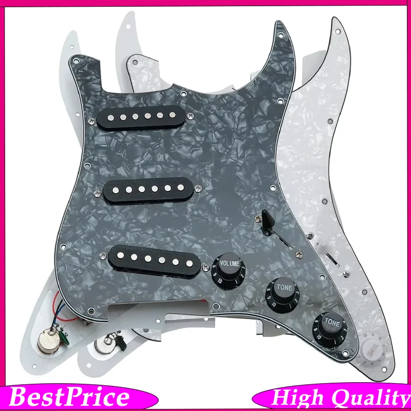 1Pcs ST Electric Guitar Guard Three Single Pickup Panel White Black 6 Hole Single Coil Pickups Pickguard Guitar Accessories
1Pcs ST Electric Guitar Guard Three Single Pickup Panel White Black 6 Hole Single Coil Pickups Pickguard Guitar Accessories
