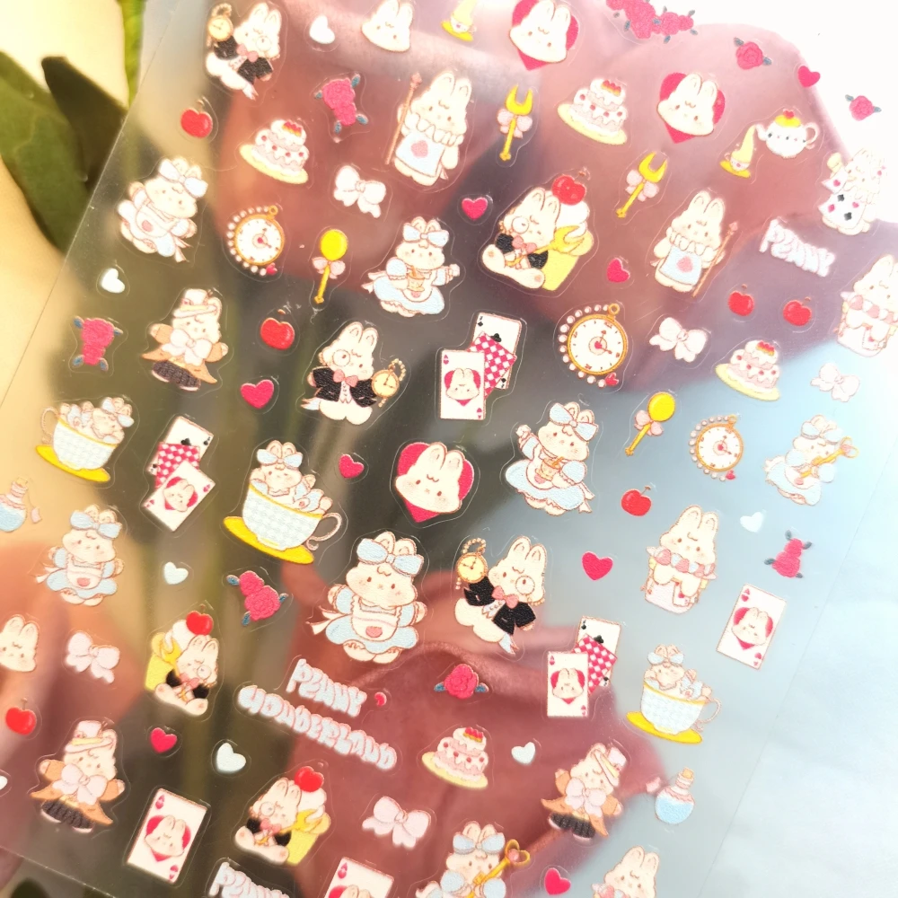 1 sheet Cute Rabbit Bear New 5D Cartoon Animal Nail Art Stickers Nail Decals for Manicure fashion Design DIY Happy Accessories
1 sheet Cute Rabbit Bear New 5D Cartoon Animal Nail Art Stickers Nail Decals for Manicure fashion Design DIY Happy Accessories
