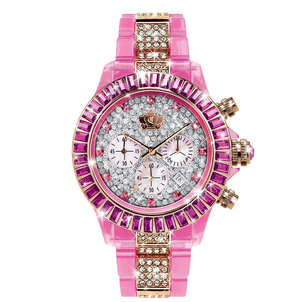 Brand New Spot Watch Pink Rhinestone Fashion Quartz Movement Women's Watch Girls Fashion Watch
Brand New Spot Watch Pink Rhinestone Fashion Quartz Movement Women's Watch Girls Fashion Watch