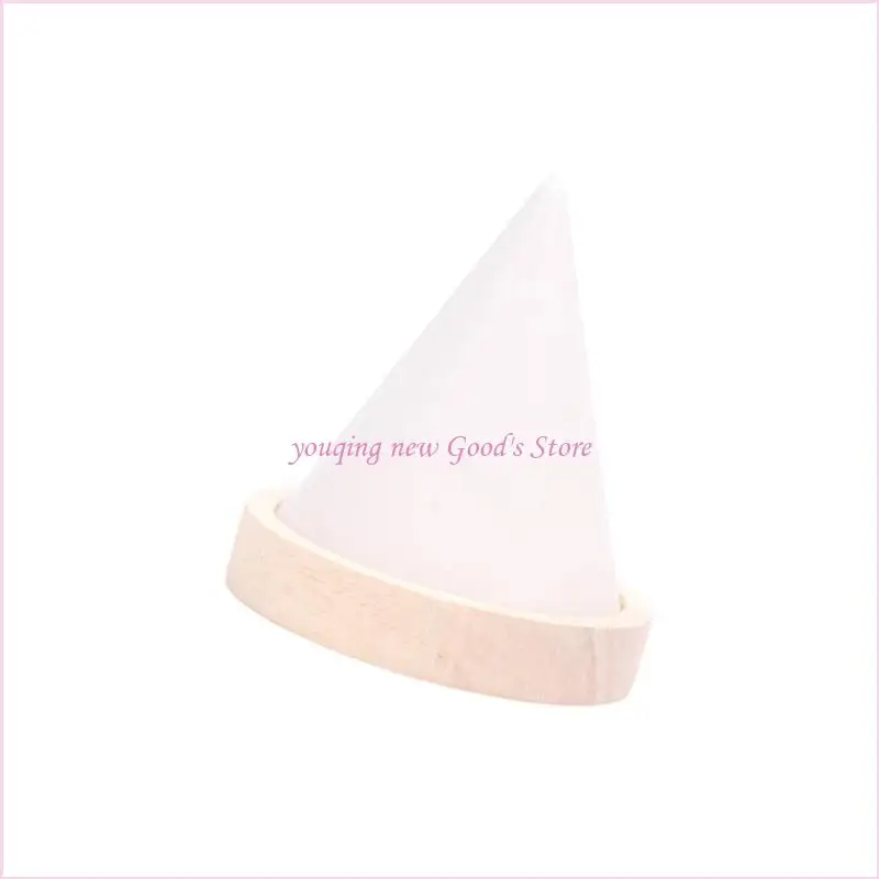 57QA Конус Подставка для ювелирных изделий из цельного дерева с плюшевыми бархатными поверхностями Держатель для браслета для с
57QA Конус Подставка для ювелирных изделий из цельного дерева с плюшевыми бархатными поверхностями Держатель для браслета для с