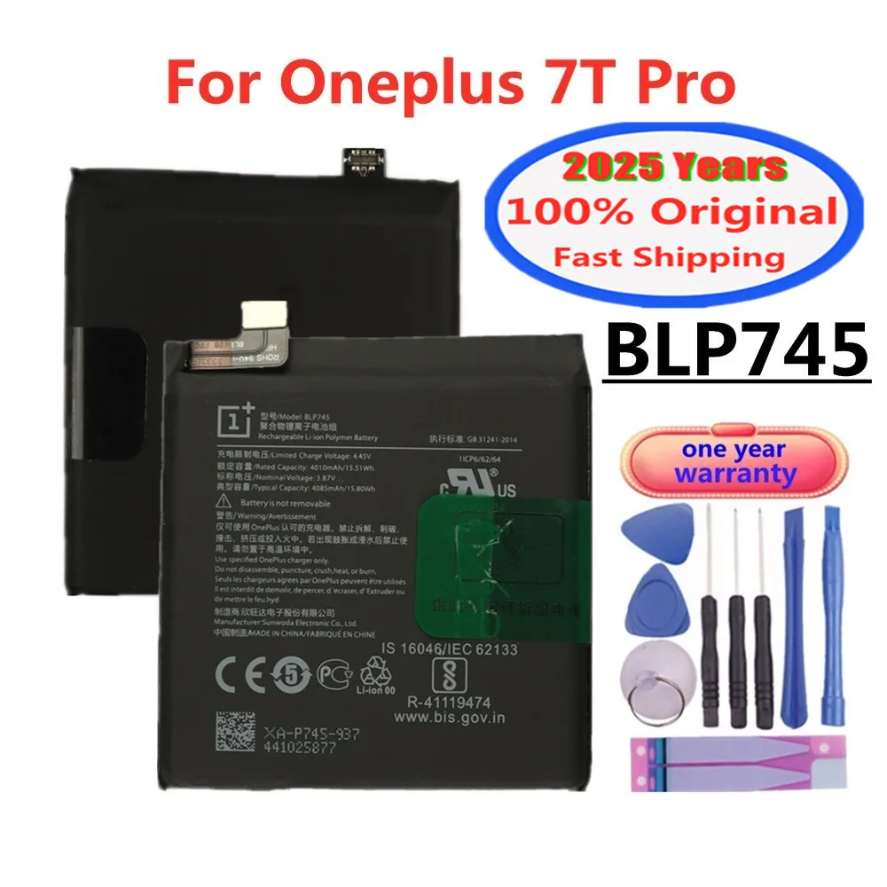 2025 лет BLP745, 100% оригинальный аккумулятор для телефона 1 + Oneplus 7T Pro 7TPro, 4000 мАч, аккумулятор для мобильного телефона, аккумуляторы
2025 лет BLP745, 100% оригинальный аккумулятор для телефона 1 + Oneplus 7T Pro 7TPro, 4000 мАч, аккумулятор для мобильного телефона, аккумуляторы