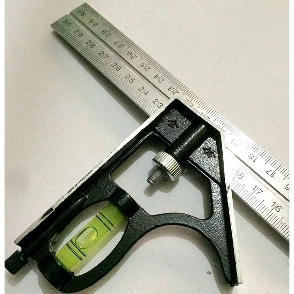Stainless Steel Angle Ruler 30Cm Measuring Tool Set Rustproof Durable Precise Engineer Carpenter Square Protractor Set
Stainless Steel Angle Ruler 30Cm Measuring Tool Set Rustproof Durable Precise Engineer Carpenter Square Protractor Set
