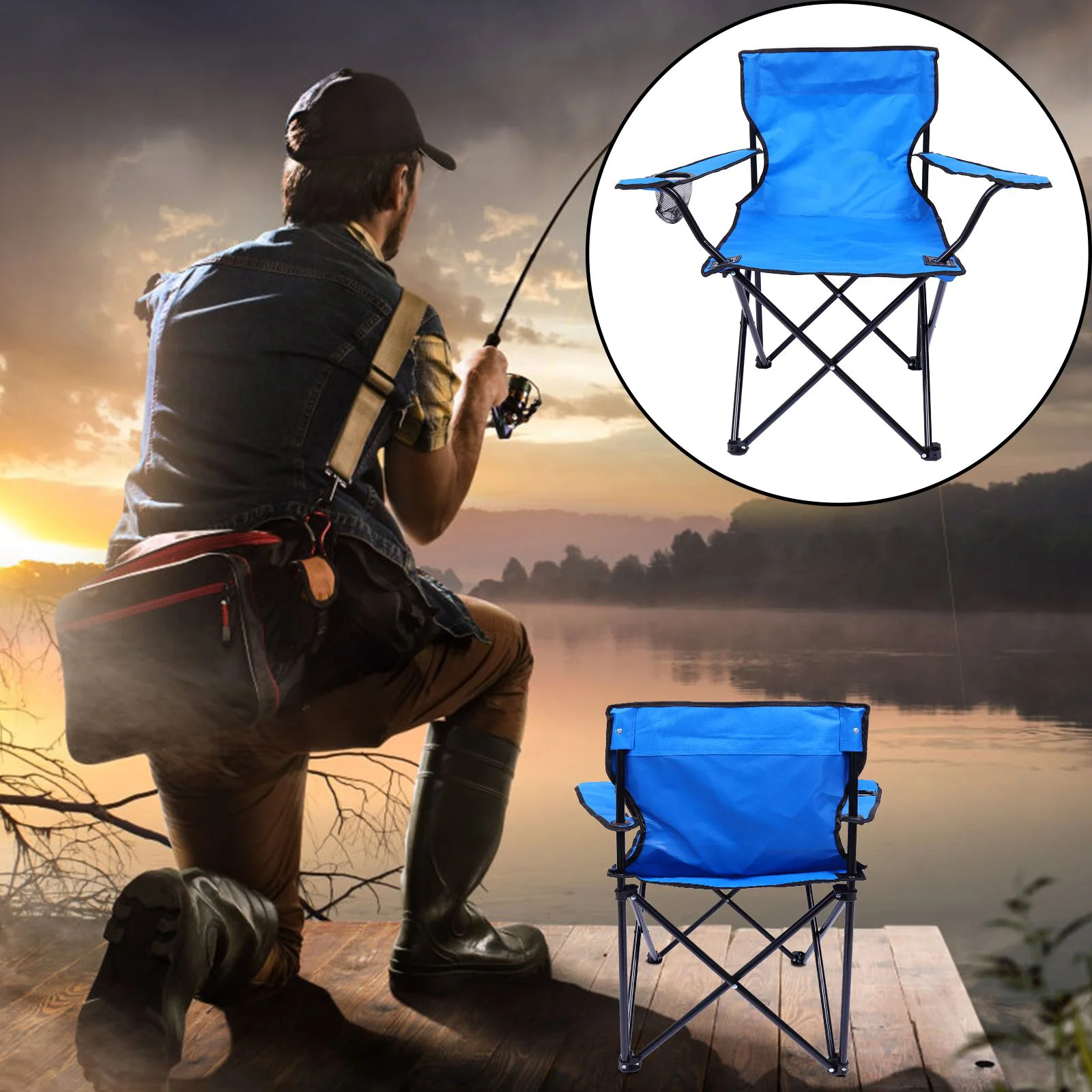 Travel Beach Chair Folding Chairs Fishing Camping Multifunction Portable for outside Oxford Cloth
Travel Beach Chair Folding Chairs Fishing Camping Multifunction Portable for outside Oxford Cloth