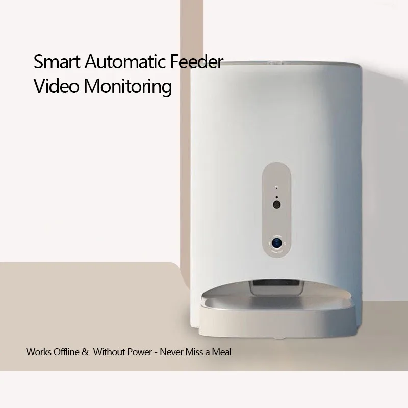 Smart Automatic Pet Feeder with Camera Timed Self-Dispensing for Cats Dogs Food Monitoring Wholesale
Smart Automatic Pet Feeder with Camera Timed Self-Dispensing for Cats Dogs Food Monitoring Wholesale