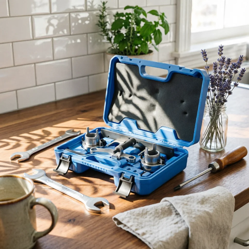 Engine Timing Tool Set Special Fit Engine Locking Tool Set Auto Repair Storage Case Compact Design for Mechanics
Engine Timing Tool Set Special Fit Engine Locking Tool Set Auto Repair Storage Case Compact Design for Mechanics