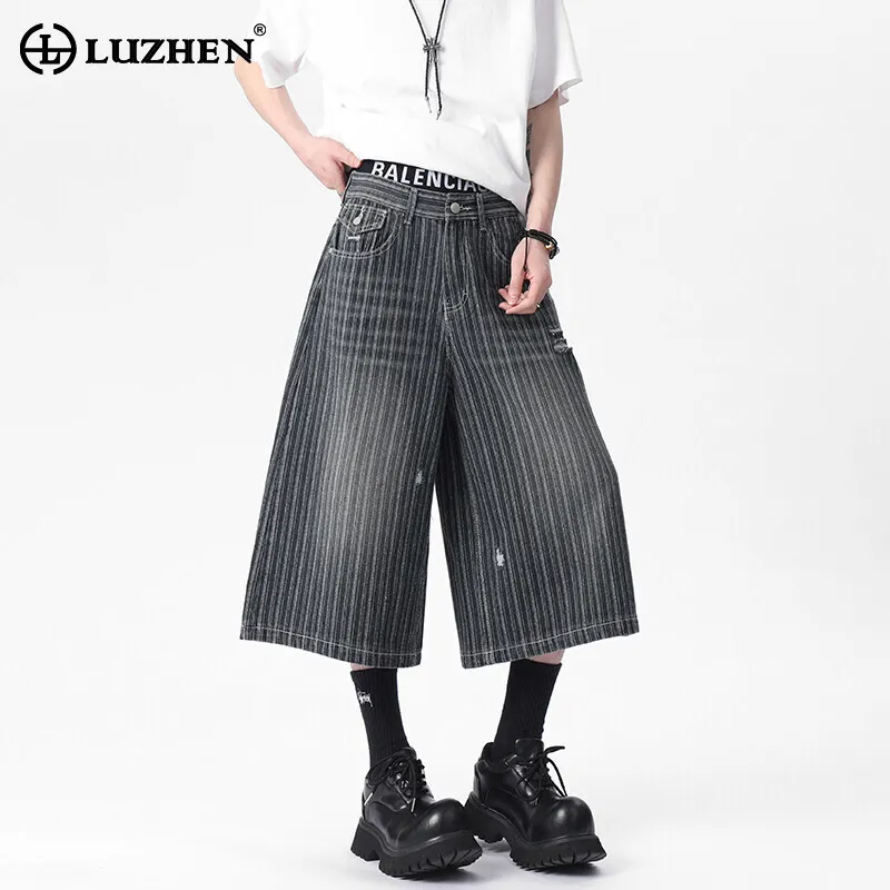 LUZHEN Elegant Temperament Vintage Washed Straight Cropped Trousers Men's 2025 Summer Trendy High Quality Casual Jeans JY1980
LUZHEN Elegant Temperament Vintage Washed Straight Cropped Trousers Men's 2025 Summer Trendy High Quality Casual Jeans JY1980