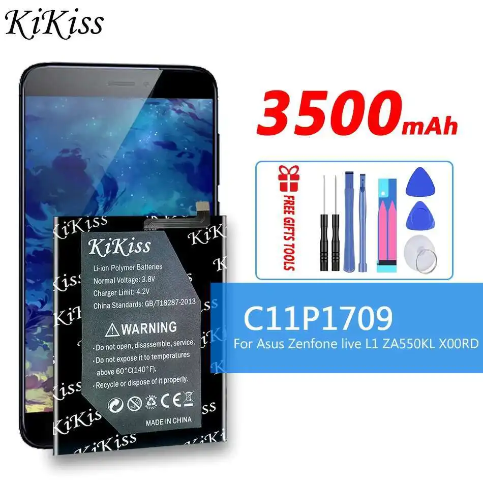 Долговечный аккумулятор для мобильного телефона Asus Zenfone Live L1 ZA550KL X00RD C11P1709 3500 мАч
Долговечный аккумулятор для мобильного телефона Asus Zenfone Live L1 ZA550KL X00RD C11P1709 3500 мАч