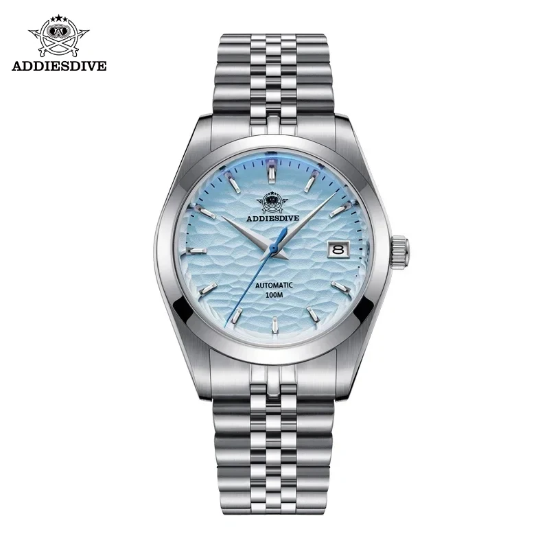 ADDIESDIVE 39mm Mechanical Watch Stainless Steel Luxury Automatic Watches Blue/White Dial Watches 100M Dive AD2118 Wristwatches
ADDIESDIVE 39mm Mechanical Watch Stainless Steel Luxury Automatic Watches Blue/White Dial Watches 100M Dive AD2118 Wristwatches