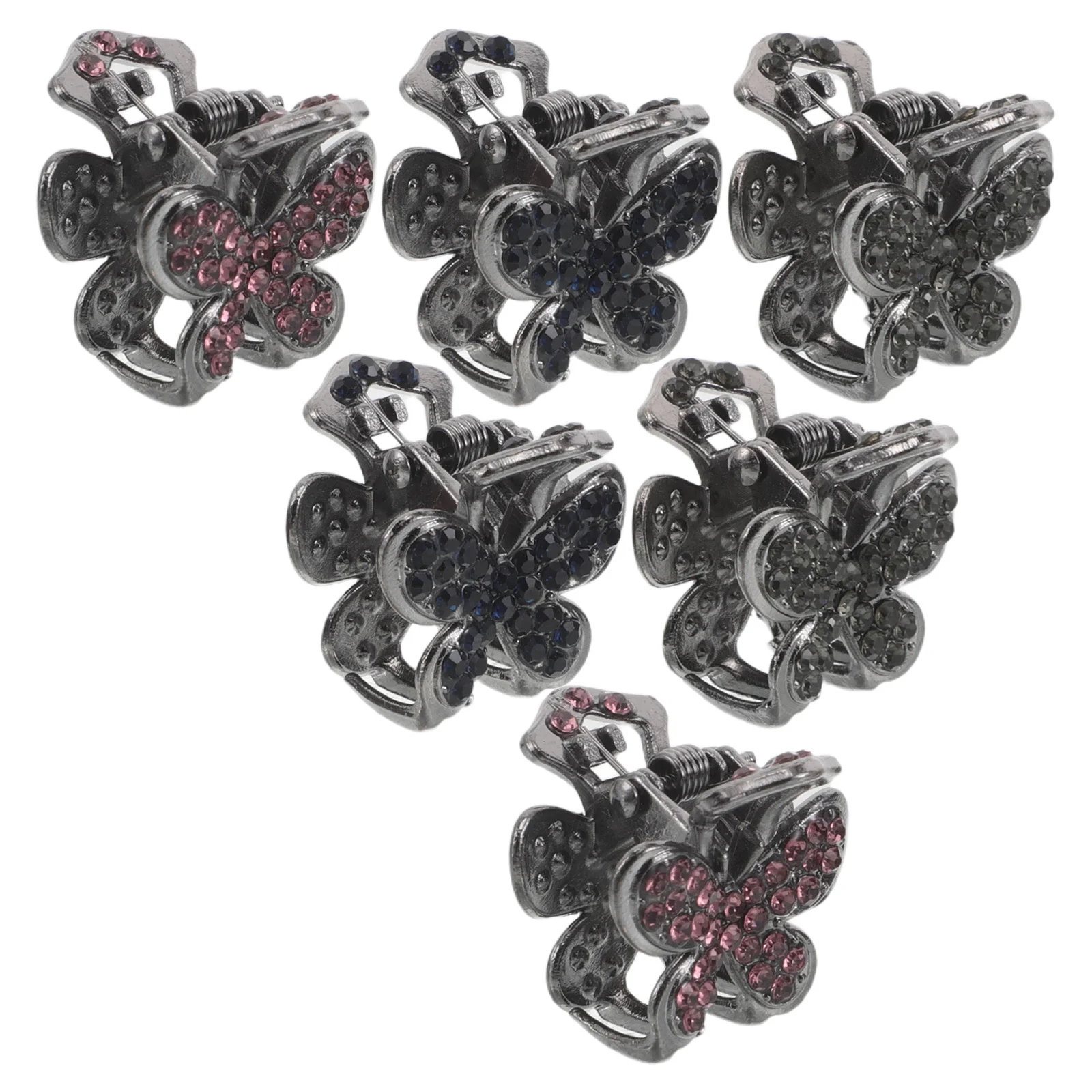 6Pcs Rhinestone Hair Claw Clips Butterfly Shaped Metal Jeweled Mini Claws for Women Elegant Updo Holders Secure Non Slip Party
6Pcs Rhinestone Hair Claw Clips Butterfly Shaped Metal Jeweled Mini Claws for Women Elegant Updo Holders Secure Non Slip Party