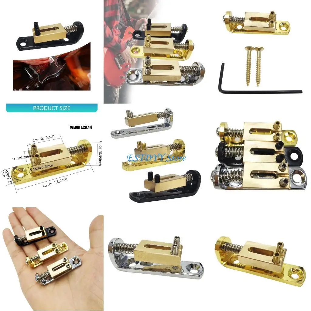 G6DE Single Individual Bridge Saddles Tailpiece with Screws Individual Single Bridge Saddles for 6 String Guitar Bridge Set
G6DE Single Individual Bridge Saddles Tailpiece with Screws Individual Single Bridge Saddles for 6 String Guitar Bridge Set