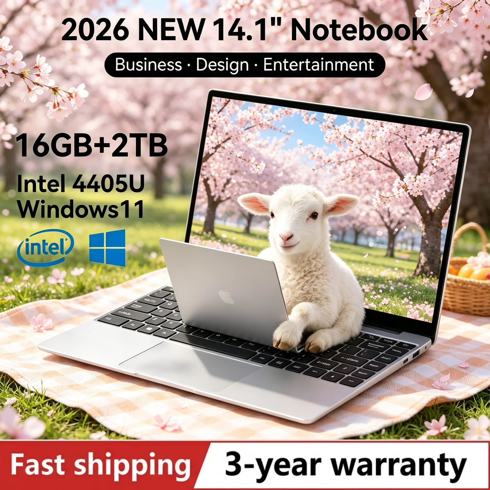 LENO 14.1" Notebook PC Windows11 Intel 4405U 16GB 2TB SSD 1920*1080 Ultra Slim Office Study Gaming Laptop
LENO 14.1" Notebook PC Windows11 Intel 4405U 16GB 2TB SSD 1920*1080 Ultra Slim Office Study Gaming Laptop
