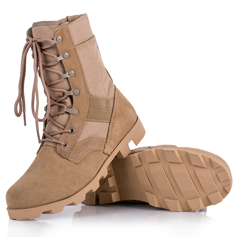 High Top Desert Tactical Combat Boots Durable Outdoor Training Boots Comfortable Wear Resistant Field Walking Hiking Casual
High Top Desert Tactical Combat Boots Durable Outdoor Training Boots Comfortable Wear Resistant Field Walking Hiking Casual