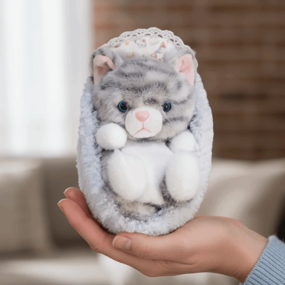 Simulation Pet Sleeping Basket Black Cat Stuffed Animals Furry Cat Kawaii Comfort Cat Table Gifts
Simulation Pet Sleeping Basket Black Cat Stuffed Animals Furry Cat Kawaii Comfort Cat Table Gifts