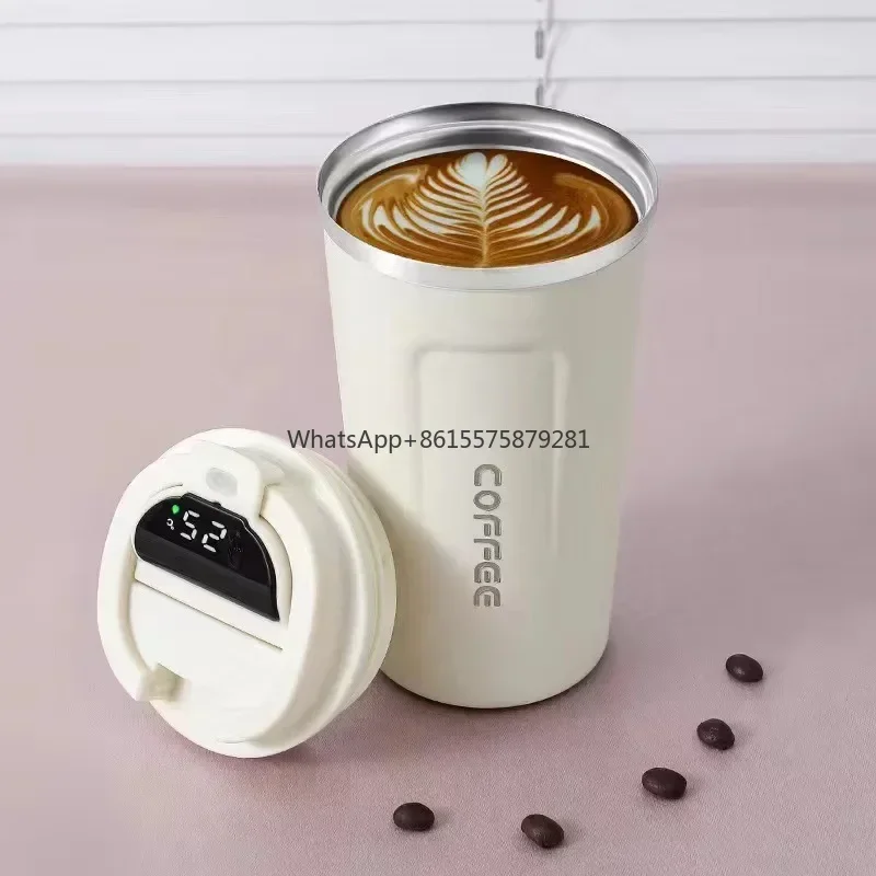 Simple Air Solid Color 304 Stainless Steel Thermos Cup Intelligent Display Temperature Coffee Cup Car Portable Water Bottle
Simple Air Solid Color 304 Stainless Steel Thermos Cup Intelligent Display Temperature Coffee Cup Car Portable Water Bottle