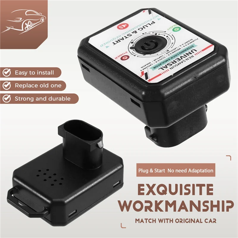 Симулятор блокировки рулевого управления автомобиля ESL ELV, эмулятор Plug and Start со звуком блокировки для Renault REN Clio Megane Fluence Scenic
Симулятор блокировки рулевого управления автомобиля ESL ELV, эмулятор Plug and Start со звуком блокировки для Renault REN Clio Megane Fluence Scenic