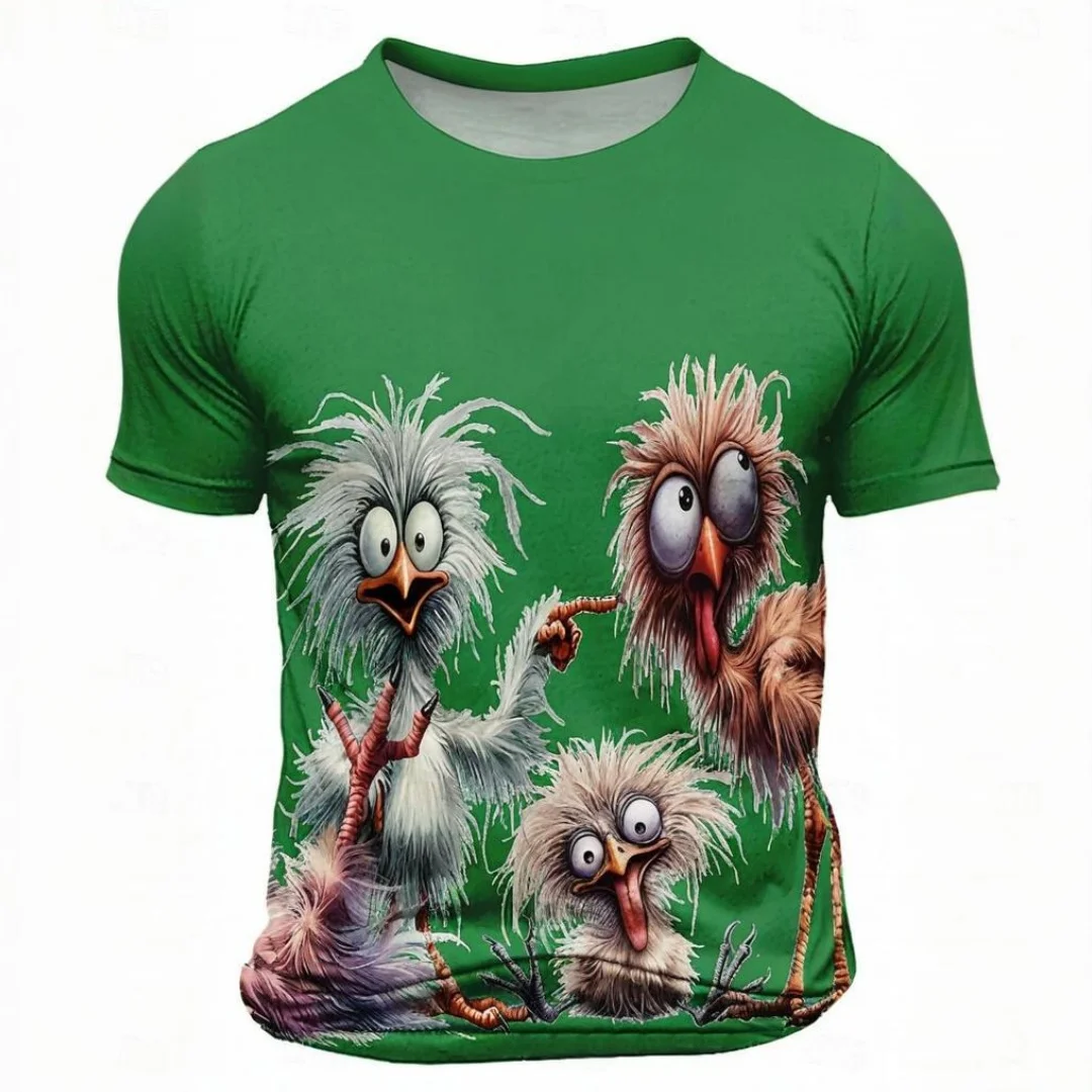 Funny Men's T-shirt Summer Short Sleeve Outdoor Casual Round Neck Short Sleeve Tops Animal Printed Pattern Size Men's Clothing
Funny Men's T-shirt Summer Short Sleeve Outdoor Casual Round Neck Short Sleeve Tops Animal Printed Pattern Size Men's Clothing