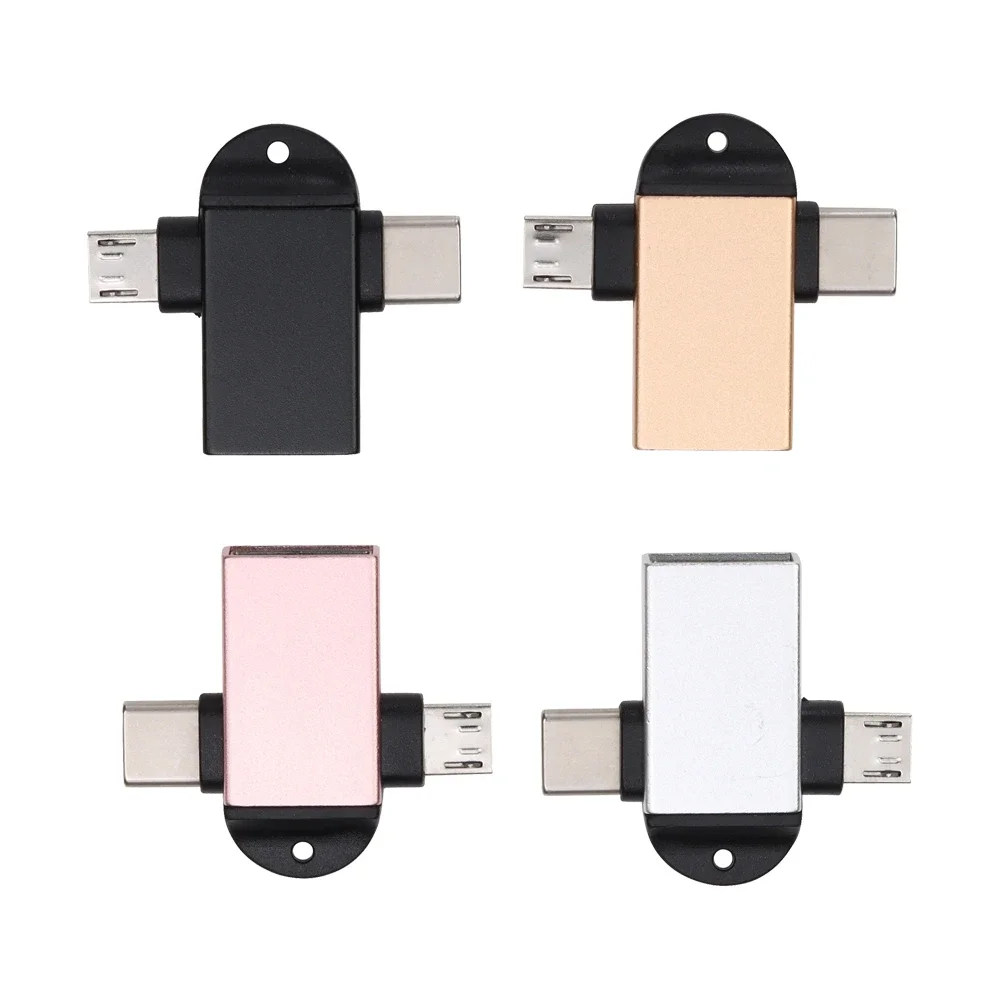 500pcs 2 in 1 OTG Adapter USB Converter For Hard Disk Drive Tablet Type-C Micro Adapters Connector for Xiaomi Huawei Samsung
500pcs 2 in 1 OTG Adapter USB Converter For Hard Disk Drive Tablet Type-C Micro Adapters Connector for Xiaomi Huawei Samsung