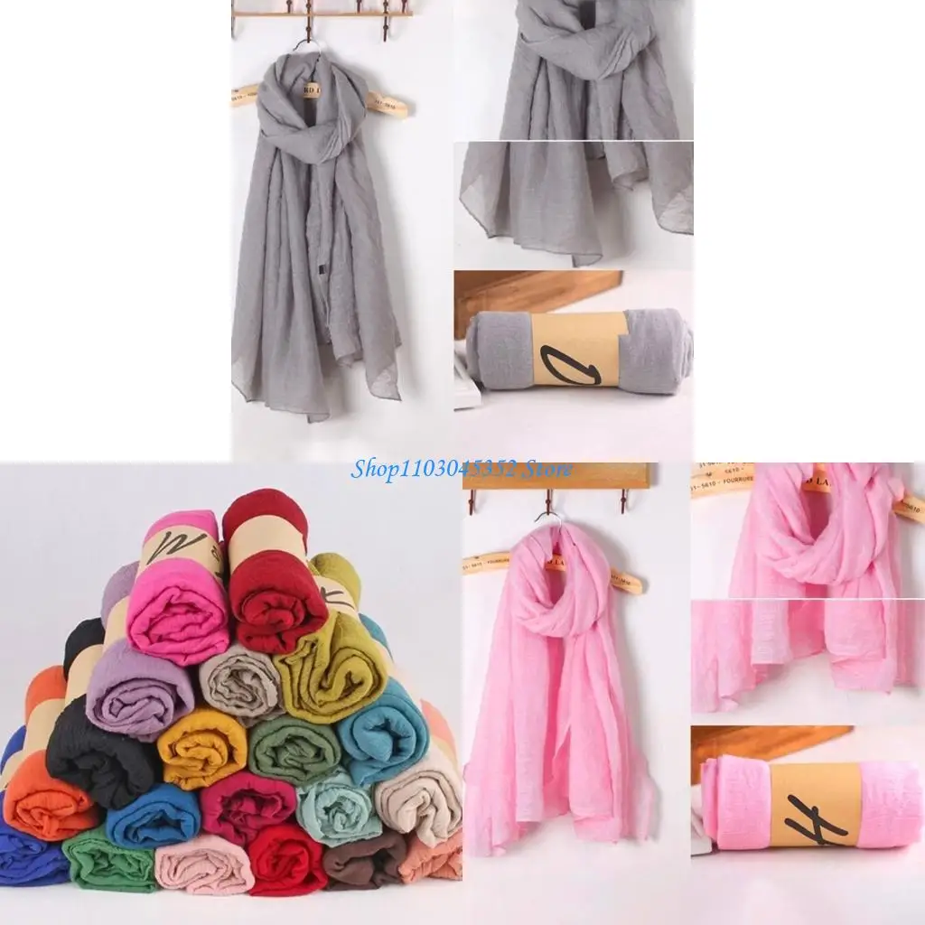 Женский однотонный длинный шарф, винтажный хлопковый льняной платок, большая шаль, хиджаб, элегантный легкий большой шарф для
Женский однотонный длинный шарф, винтажный хлопковый льняной платок, большая шаль, хиджаб, элегантный легкий большой шарф для