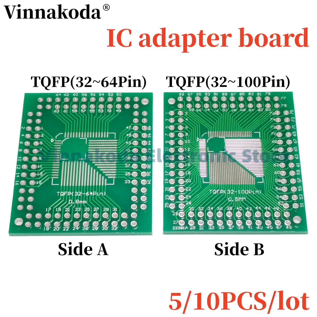 5/10PCS/lot Adapter plate TQFP TQFP 32 44 64 80 100 TQFP SMD DIP switch 0.5/0.8mm
5/10PCS/lot Adapter plate TQFP TQFP 32 44 64 80 100 TQFP SMD DIP switch 0.5/0.8mm