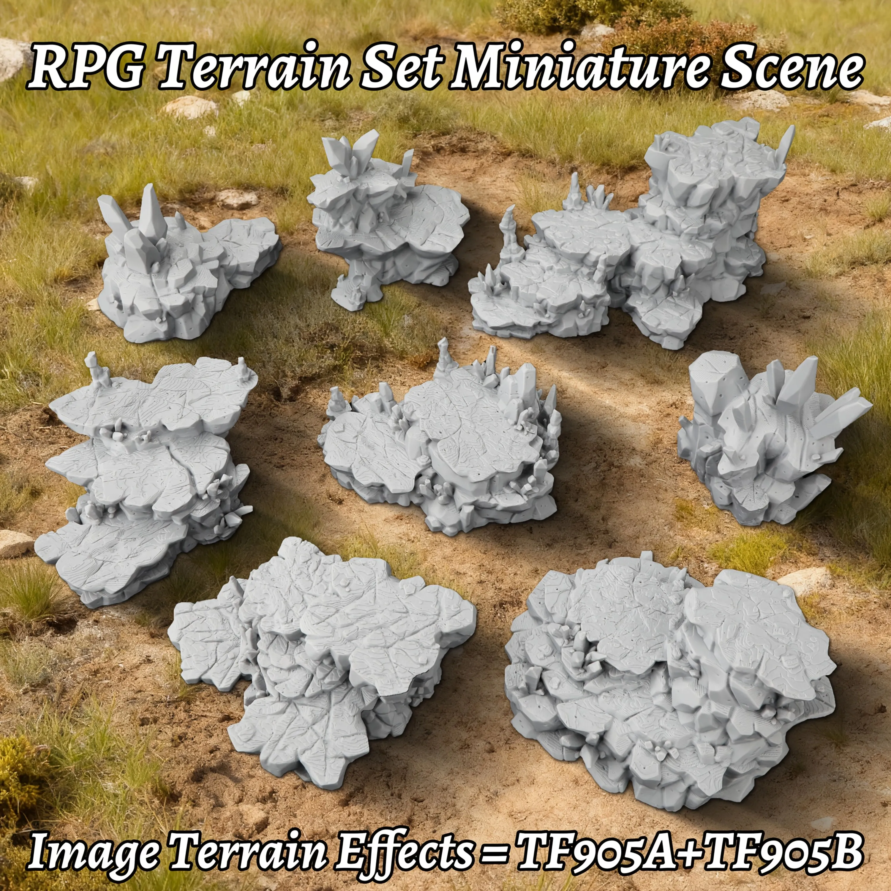 RPG Miniature Stone Terrain Set, Fantasy TRPG Miniatures for Magical Canyon Scene, Tabletop Roleplay Collectible Gift
RPG Miniature Stone Terrain Set, Fantasy TRPG Miniatures for Magical Canyon Scene, Tabletop Roleplay Collectible Gift