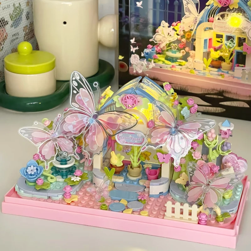 Cute Butterfly Dance Wonderland Garden Block Box Girl Puzzle Assembly Toy Desktop Decoration Birthday Gift Block Box
Cute Butterfly Dance Wonderland Garden Block Box Girl Puzzle Assembly Toy Desktop Decoration Birthday Gift Block Box