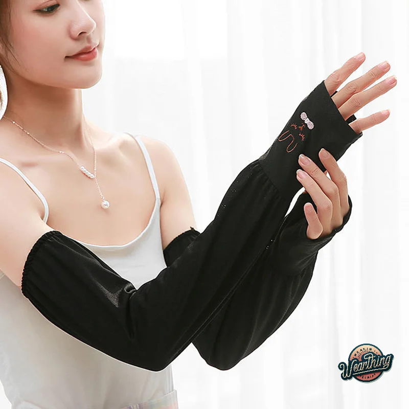 Summer Sunscreen Sleeves Ice Silk Anti-Sunburn Arm Cover Men Women Cuff Cool Hand Sleeves Anti-UV Cycling Arm Sleeve Fingerless
Summer Sunscreen Sleeves Ice Silk Anti-Sunburn Arm Cover Men Women Cuff Cool Hand Sleeves Anti-UV Cycling Arm Sleeve Fingerless