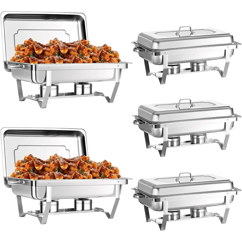 Buffet 5 Pack, 8QT Stainless Steel Food Warmer Kit Buffet Serving Utensils for Parties, Birthday, Holiday Par
Buffet 5 Pack, 8QT Stainless Steel Food Warmer Kit Buffet Serving Utensils for Parties, Birthday, Holiday Par