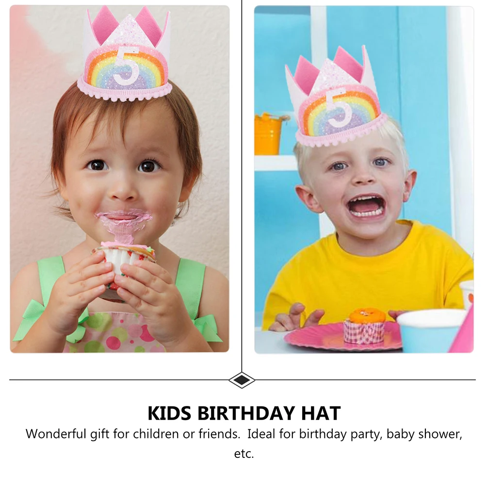 1pc Rainbow Crown Hairband Kids Birthday Hat Lightweight Fabric Party Prop Crown Headdress Baby Shower Gift
1pc Rainbow Crown Hairband Kids Birthday Hat Lightweight Fabric Party Prop Crown Headdress Baby Shower Gift
