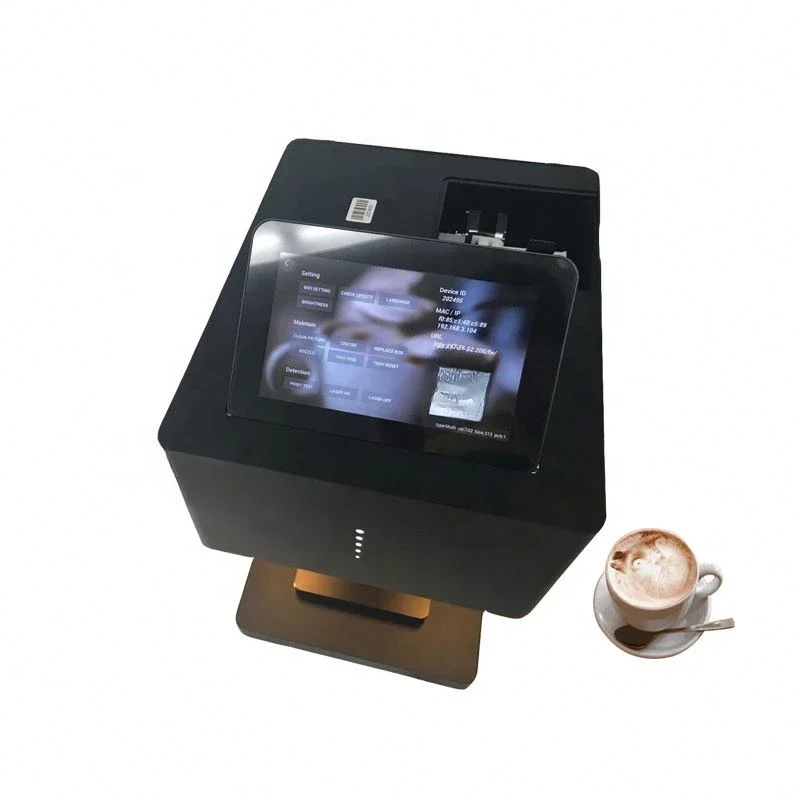 Full color printing coffee pulling machine with compact design and just need to contact WIFI to use easy to operation
Full color printing coffee pulling machine with compact design and just need to contact WIFI to use easy to operation