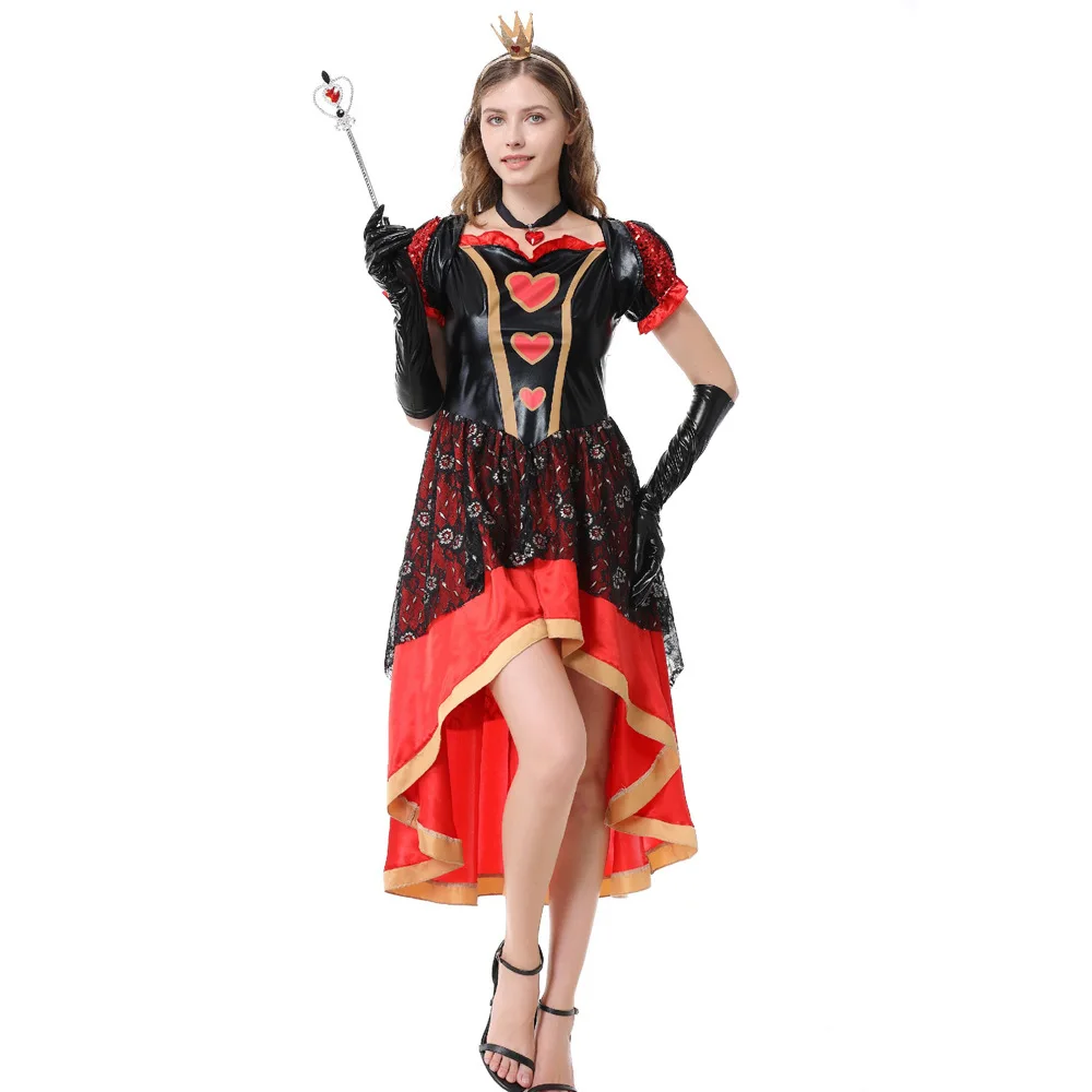 Adult Red Queen Alice in Wonderland Cosplay Costume Ball Masquerade Halloween Photography Outfit Heart Queen Fancy Dress
Adult Red Queen Alice in Wonderland Cosplay Costume Ball Masquerade Halloween Photography Outfit Heart Queen Fancy Dress
